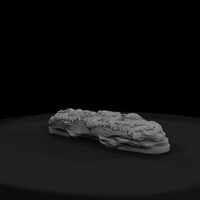 Mossy Layered Rock Outcrop Base — thumbnail 3