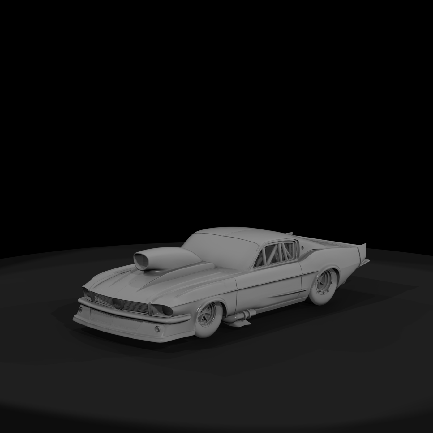 1960s Compact Drag Racer — Layout Car
