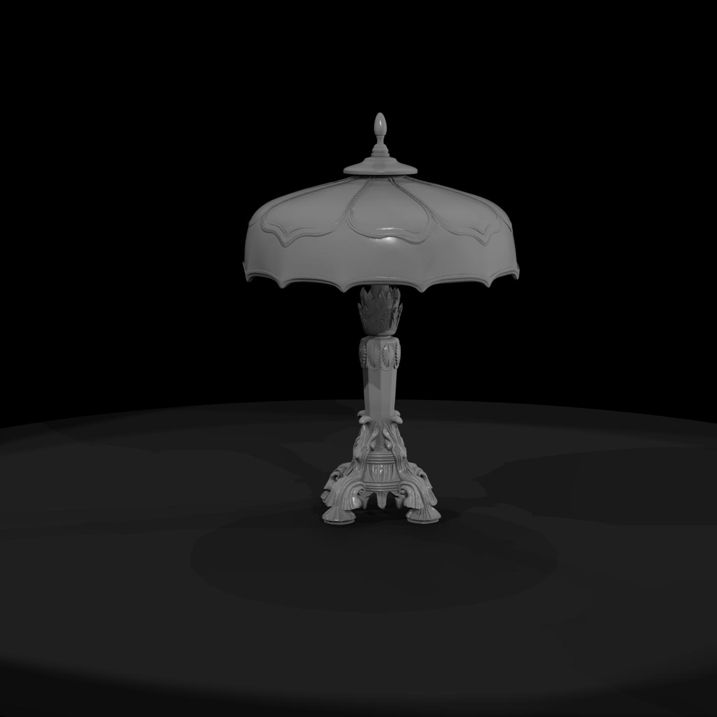 Ornate Victorian Baroque Table Lamp