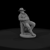 Old West Sheriff Dozing in His Chair — thumbnail 3