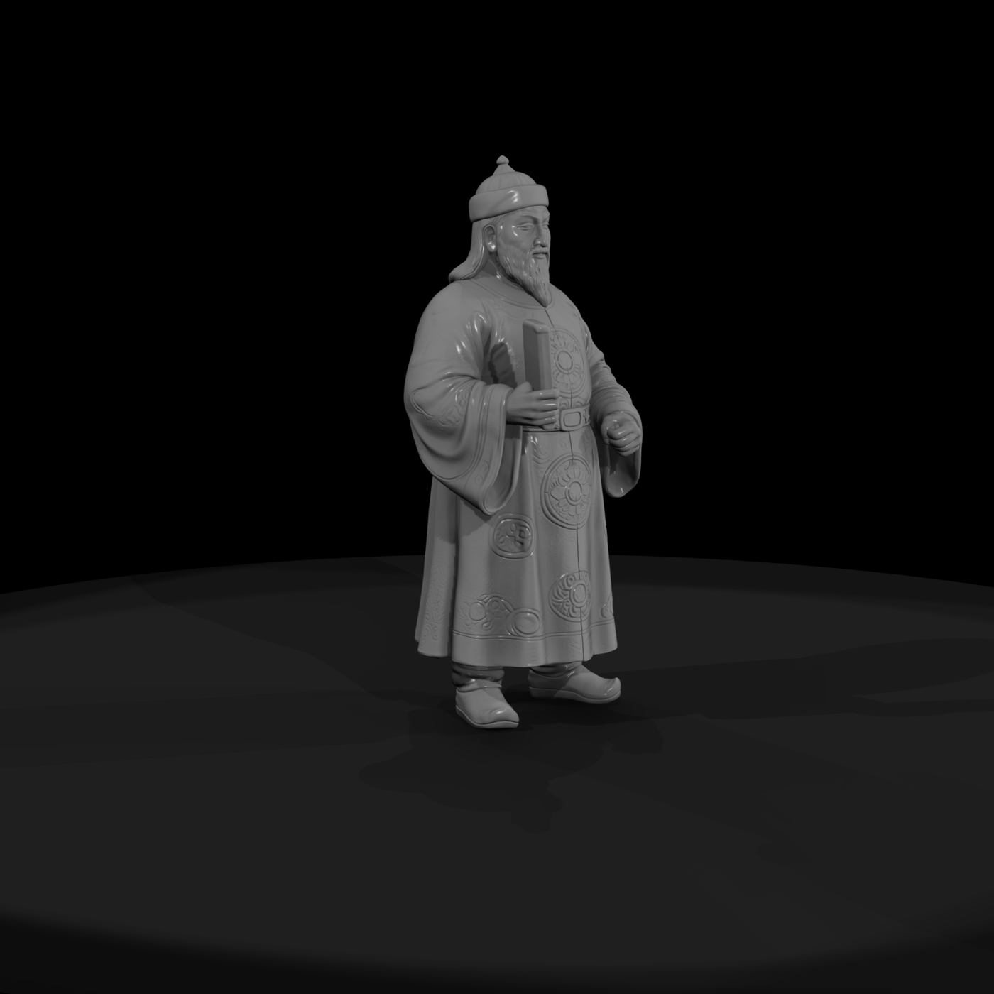 Hist 0083 Historical Kublai Khan Miniature Figure