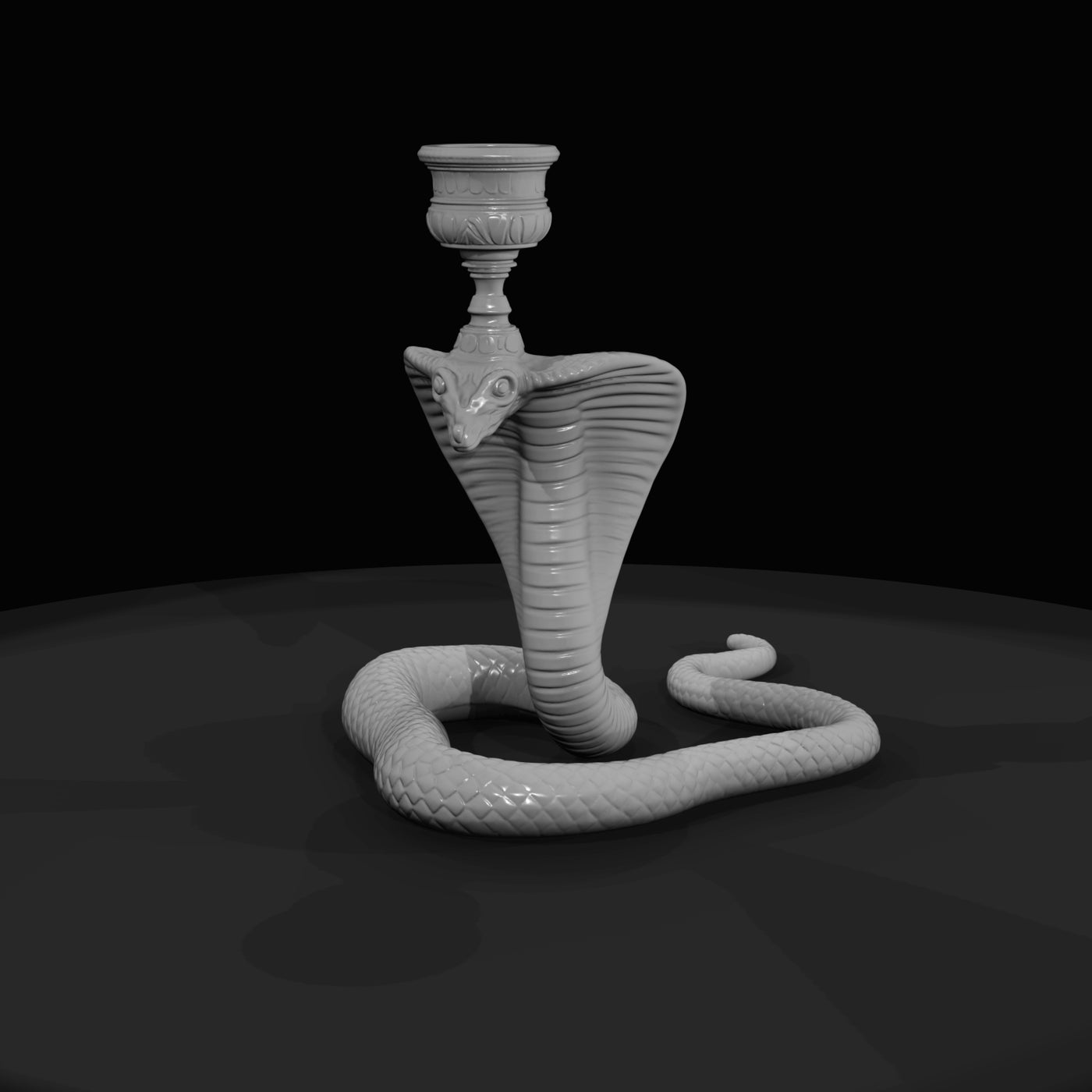 hooded-cobra-snake-miniature-model