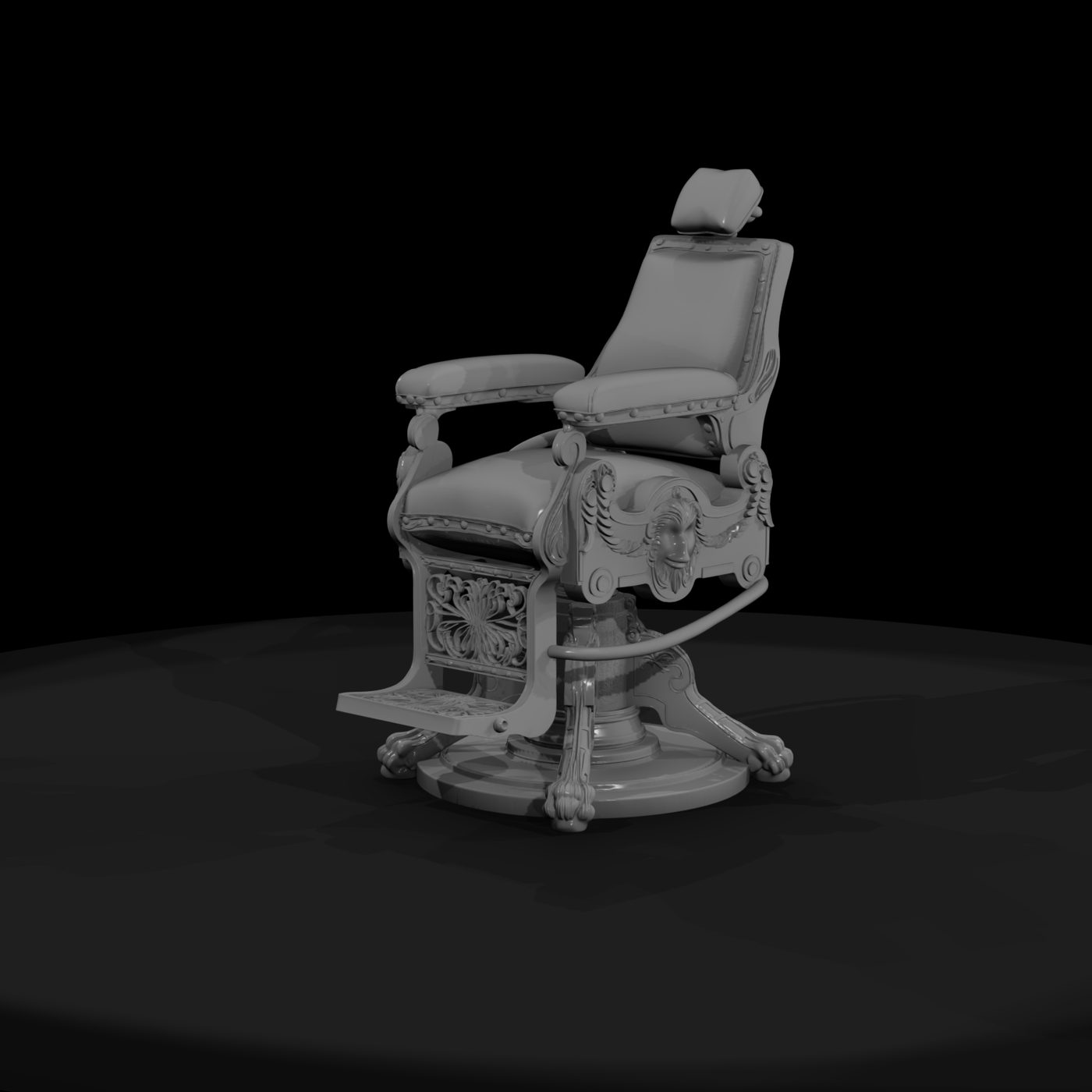 Victorian Ornate Barber Chair
