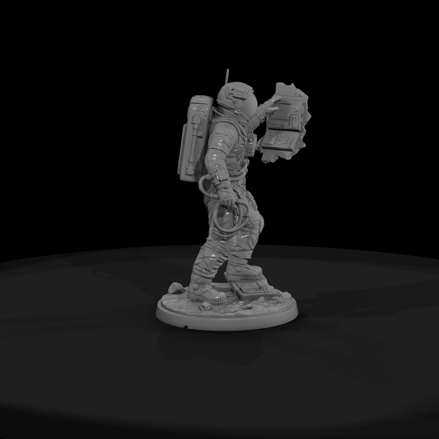 Poparc 0058 Solar Flare Astronaut