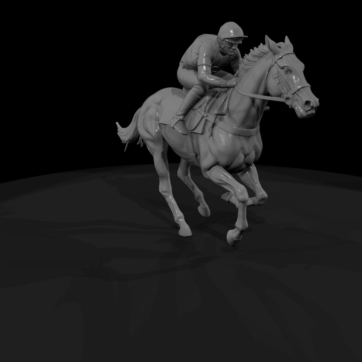 Jockey on Racehorse