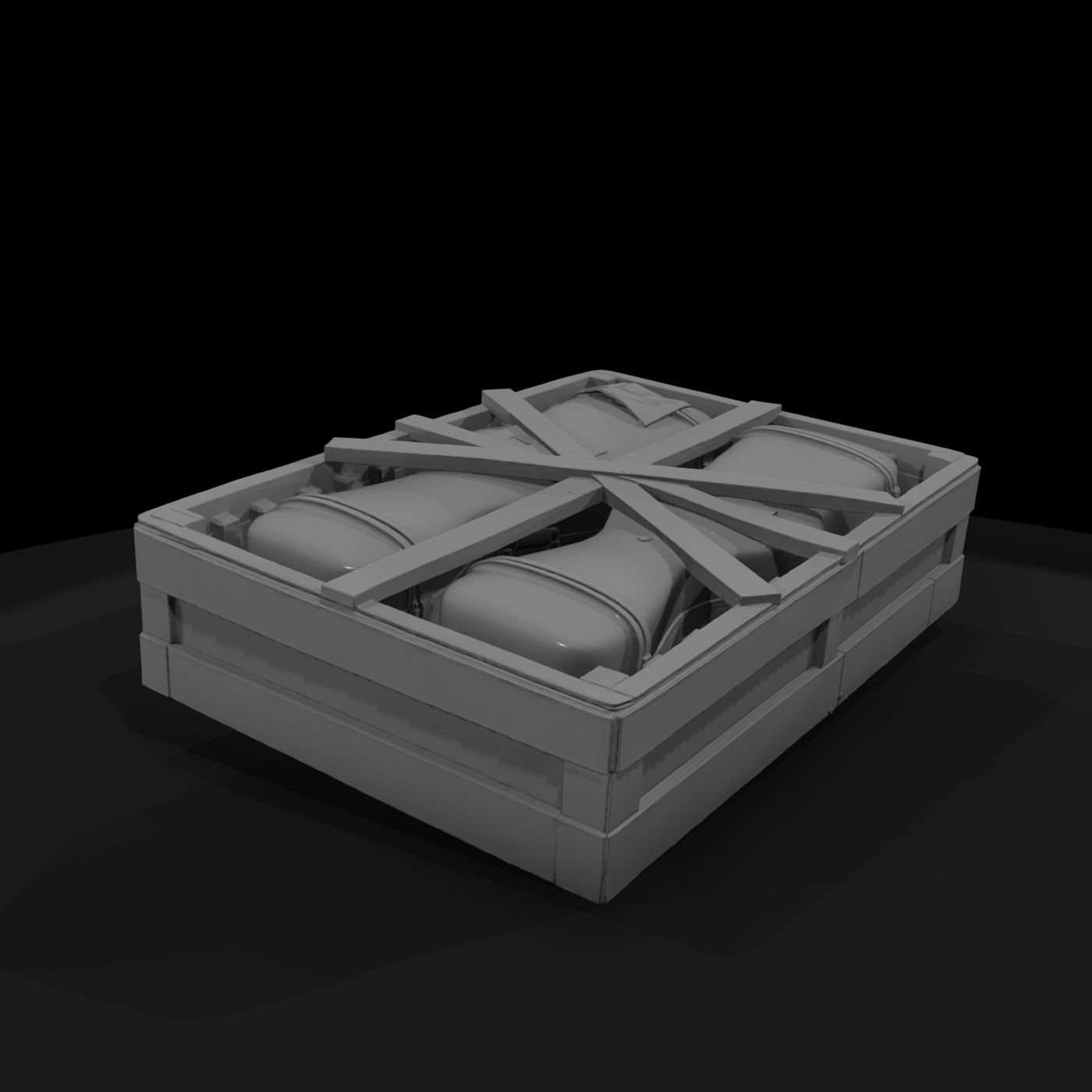 Military Shipping Crate with Rifle Cases ( Scatter)