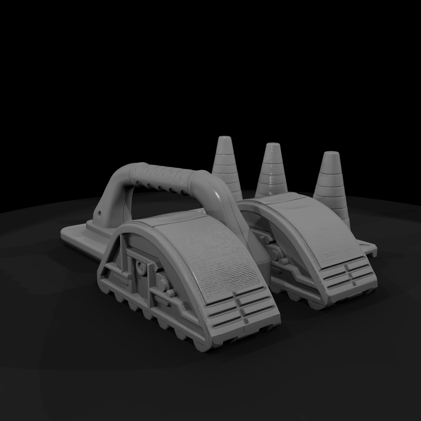 Airport Wheel Chocks and Cones Set