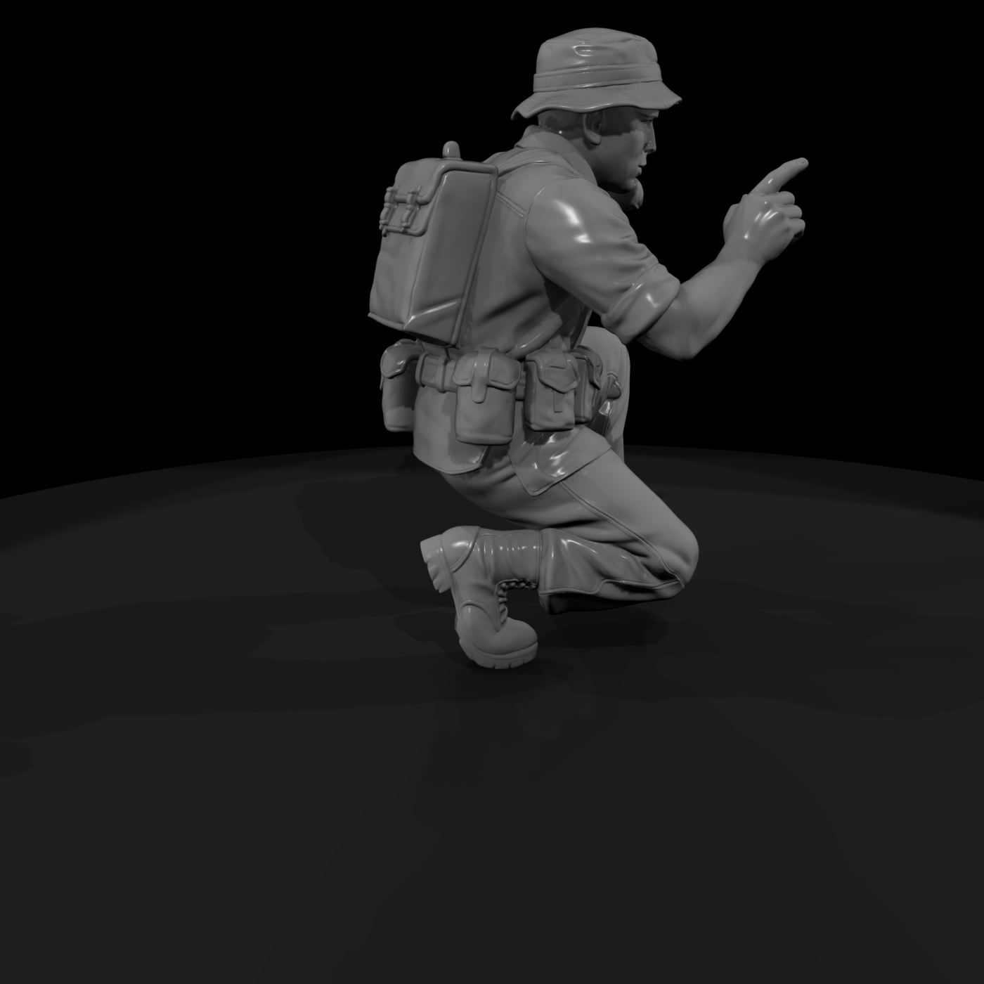 Vn Army 077 Vietnam U S Army Radio Operator Figure