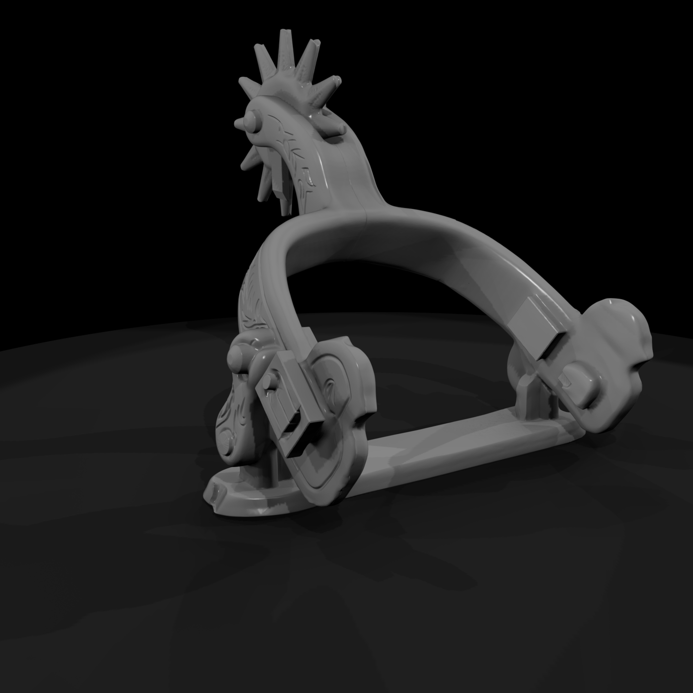 Ornate Western Cowboy Spur