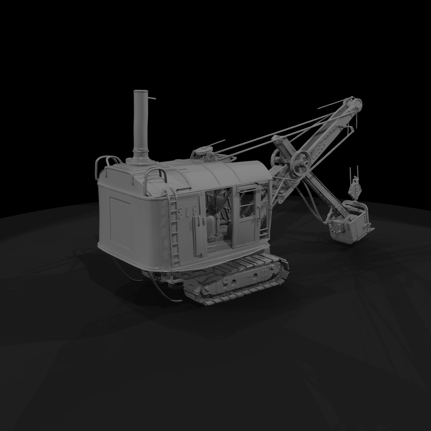 Vintage Steam Shovel Excavator