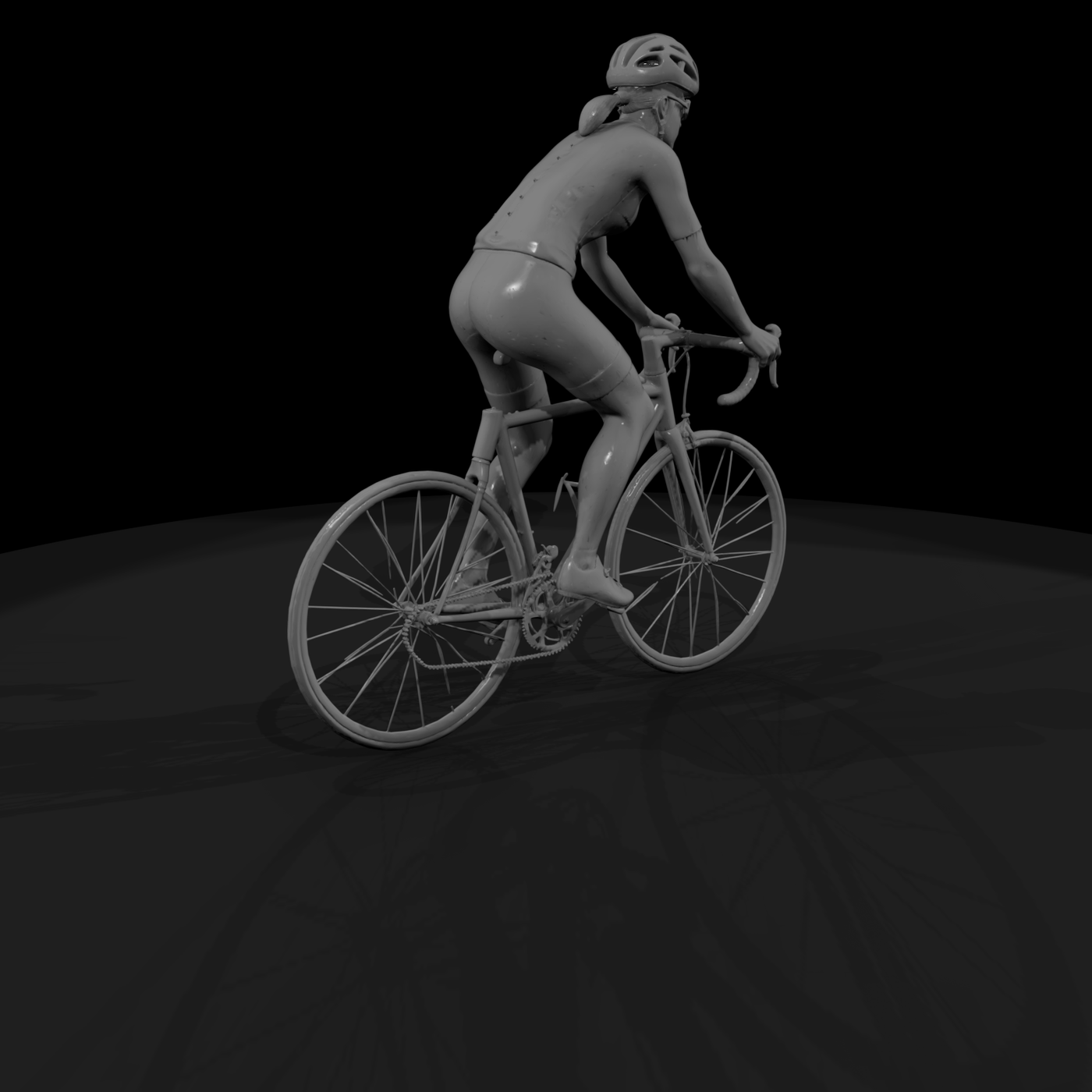 0085 Sports Cyclist Road F