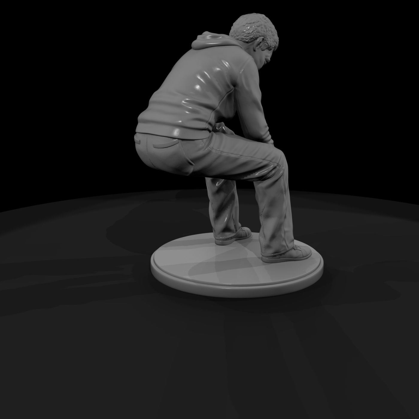 Slumped Seated Man