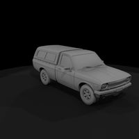 matte-untextured-classic-pickup-truck-3d-model-usl — thumbnail 3
