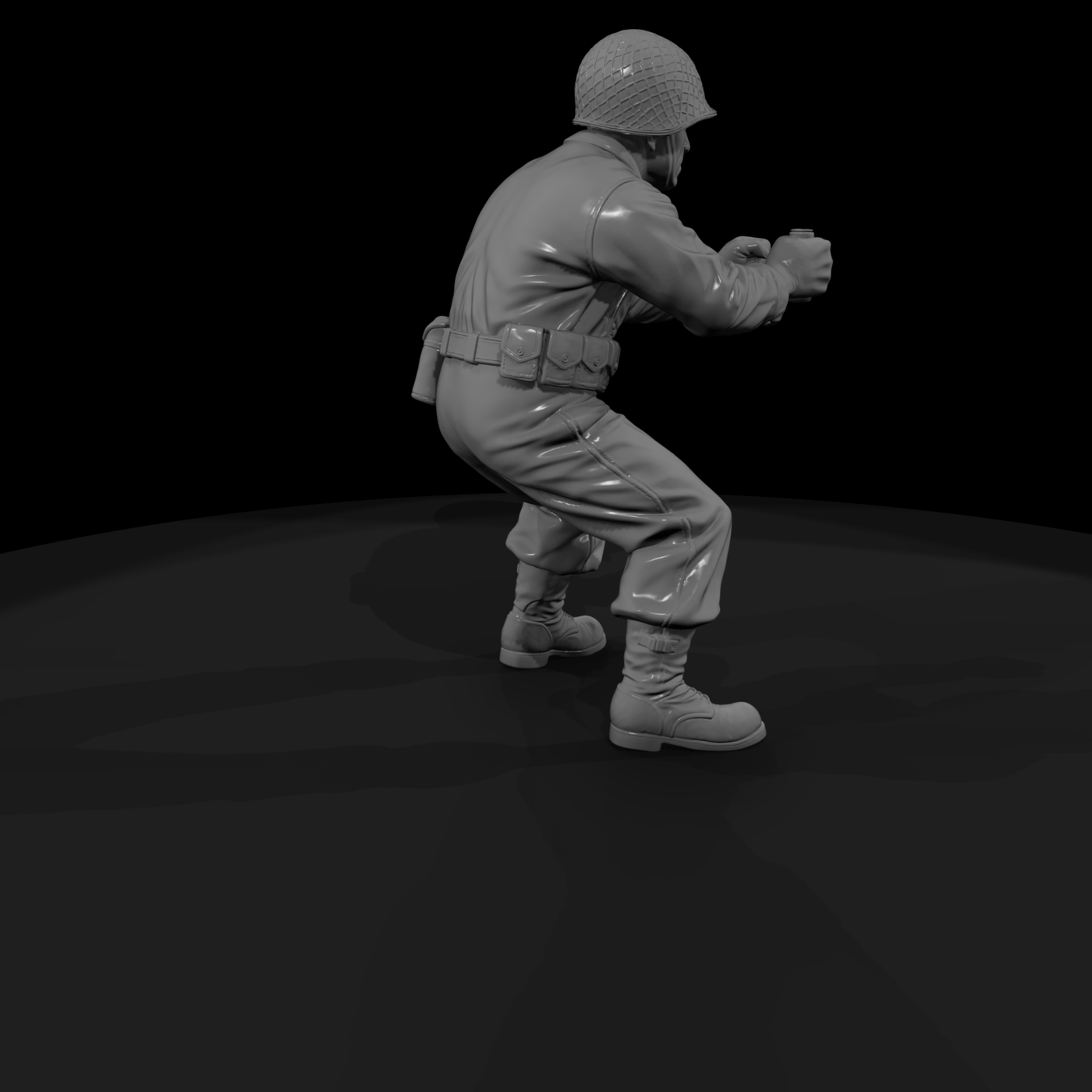 Ww2 Army 040 Wwii U S Army Artillery Crewman Figur