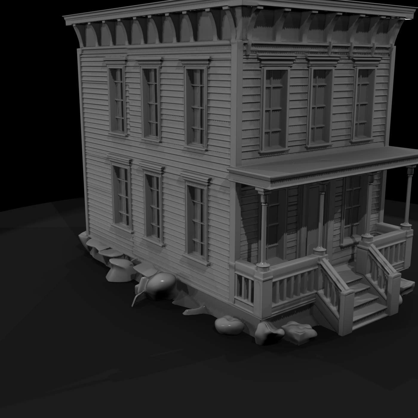 Victorian Two-Story Townhouse