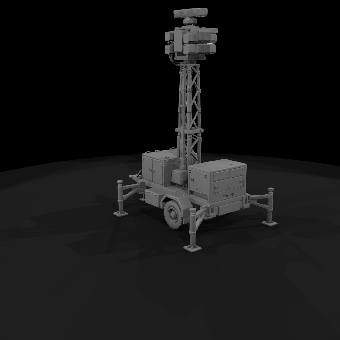 Mil 272 Modern Desert Deployable Radar Mast