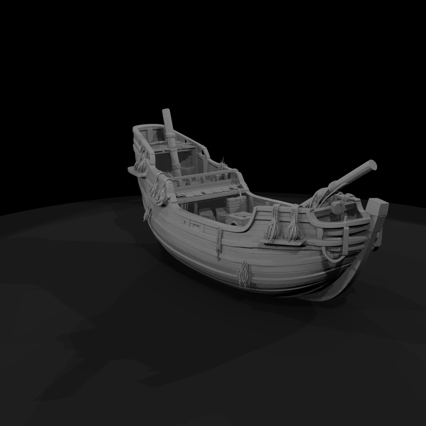 Wrecked Pirate Galleon — Ship Wreck ( Compatible)