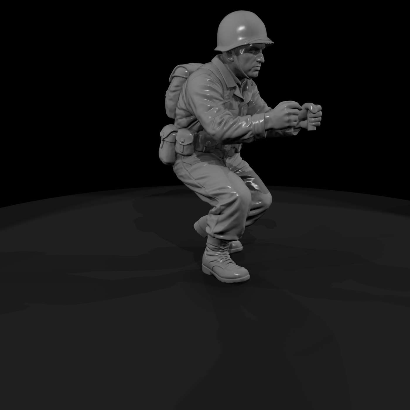 Ww2 Army 069 Wwii U S Army Machine Gun Assistant F