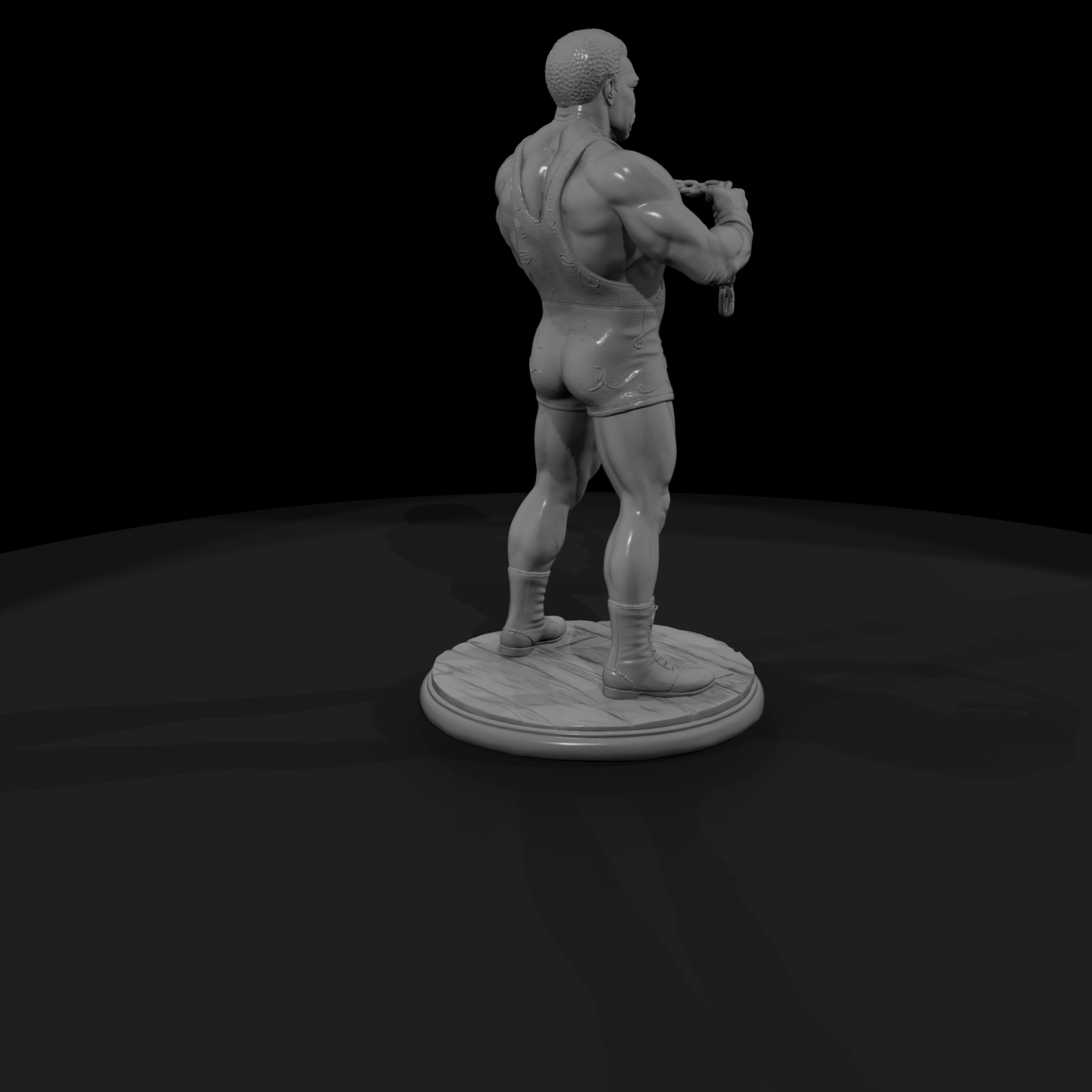 Circus Strongman Breaking Chains