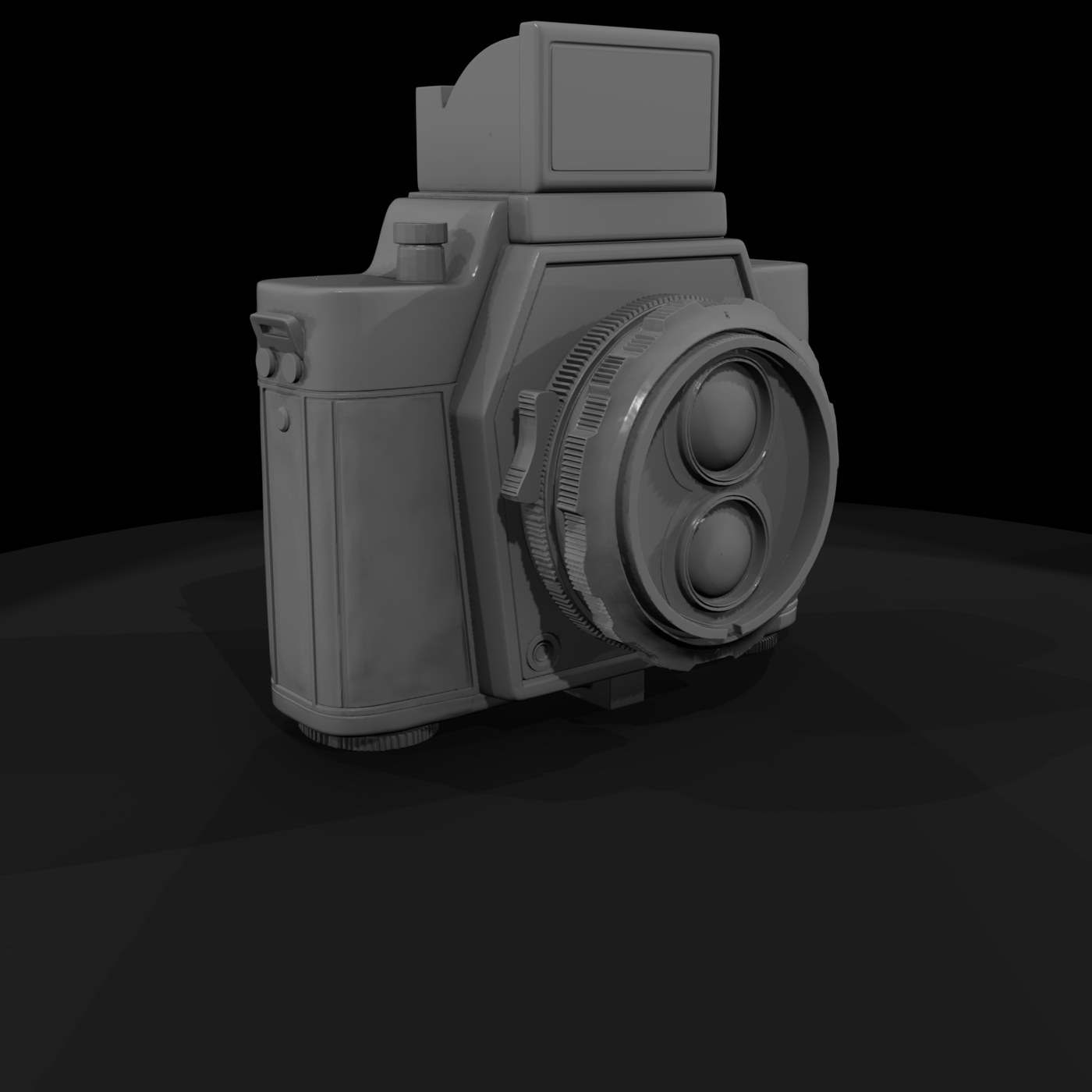 Vintage Twin‑Lens Reflex Camera