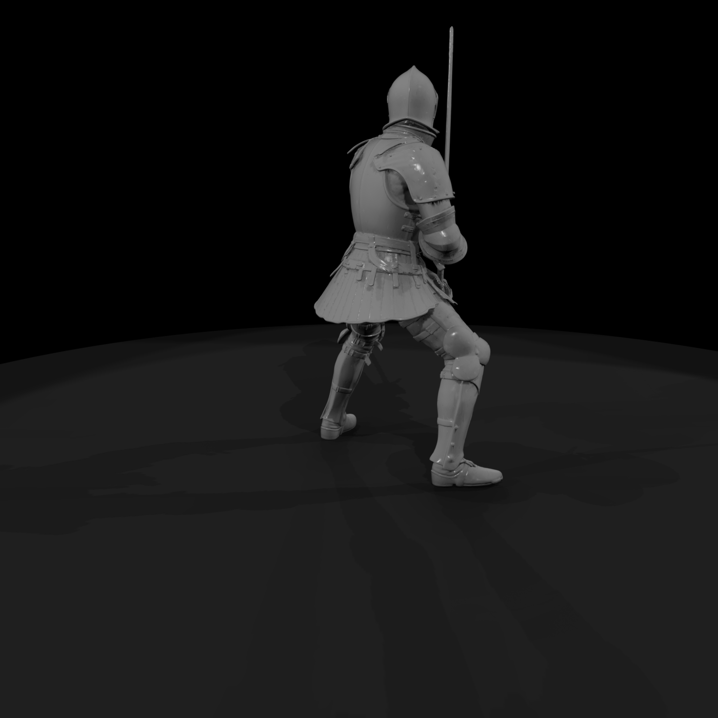 Armored Medieval Foot Soldier — 28mm