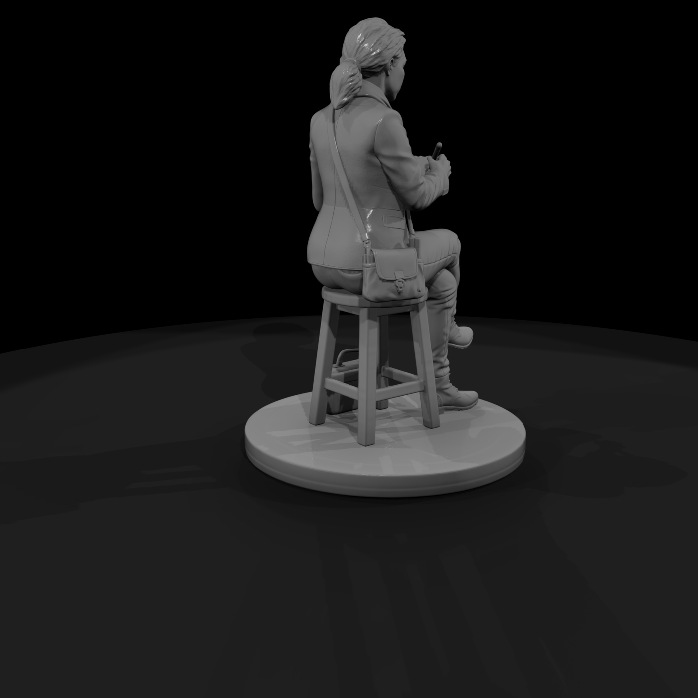Poparc 0386 Courtroom Sketch Artist Alternate Pose
