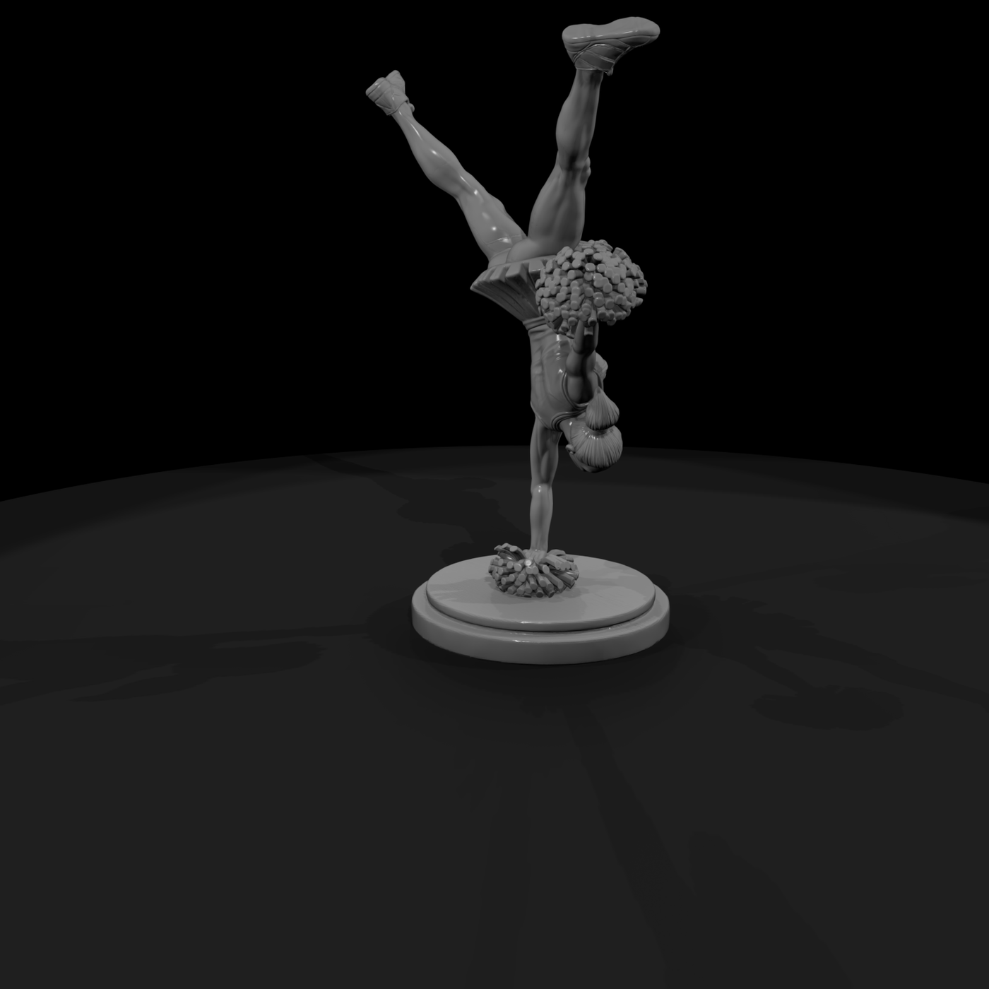 Cheerleader Handstand Stunt