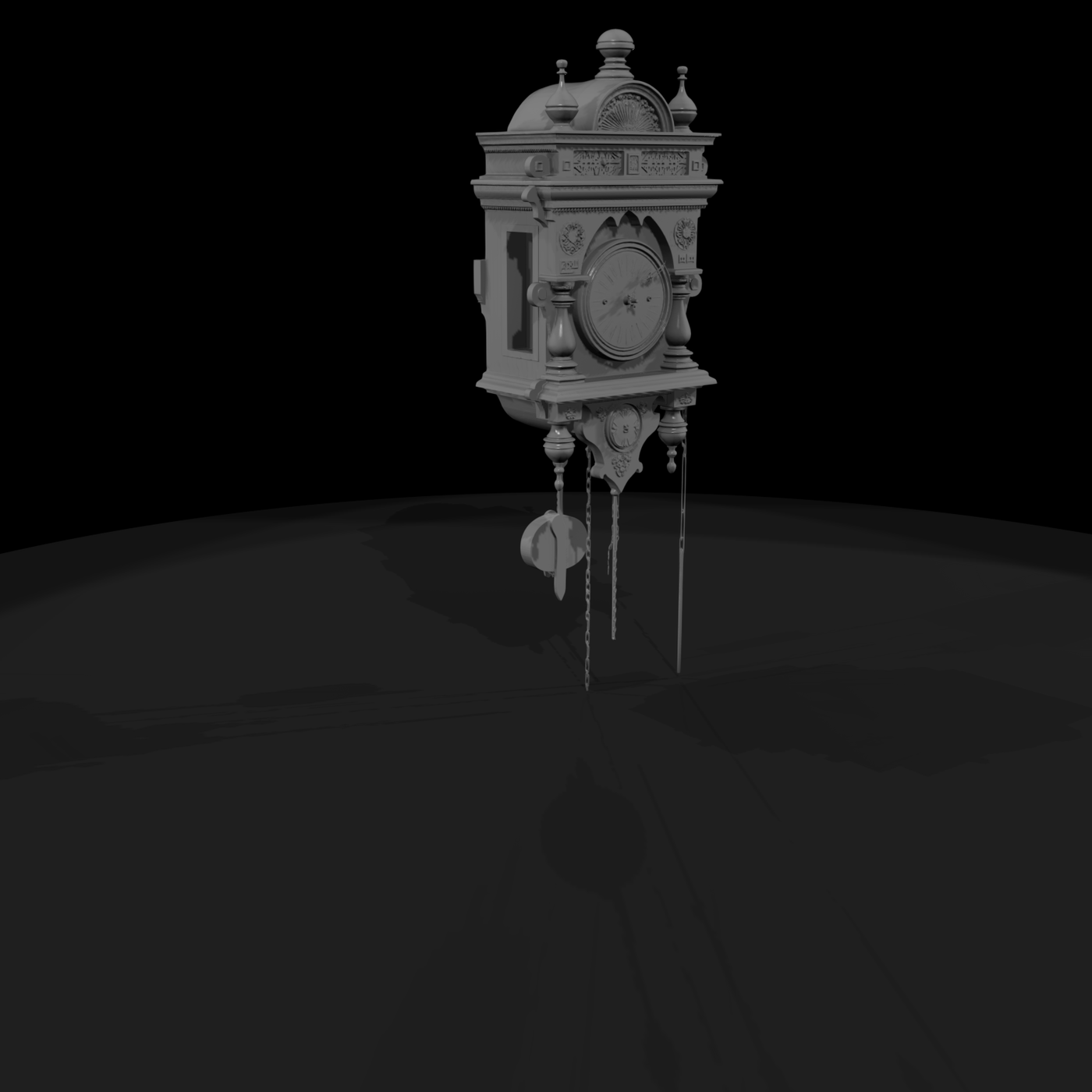 Neoclassical Wall Pendulum Clock