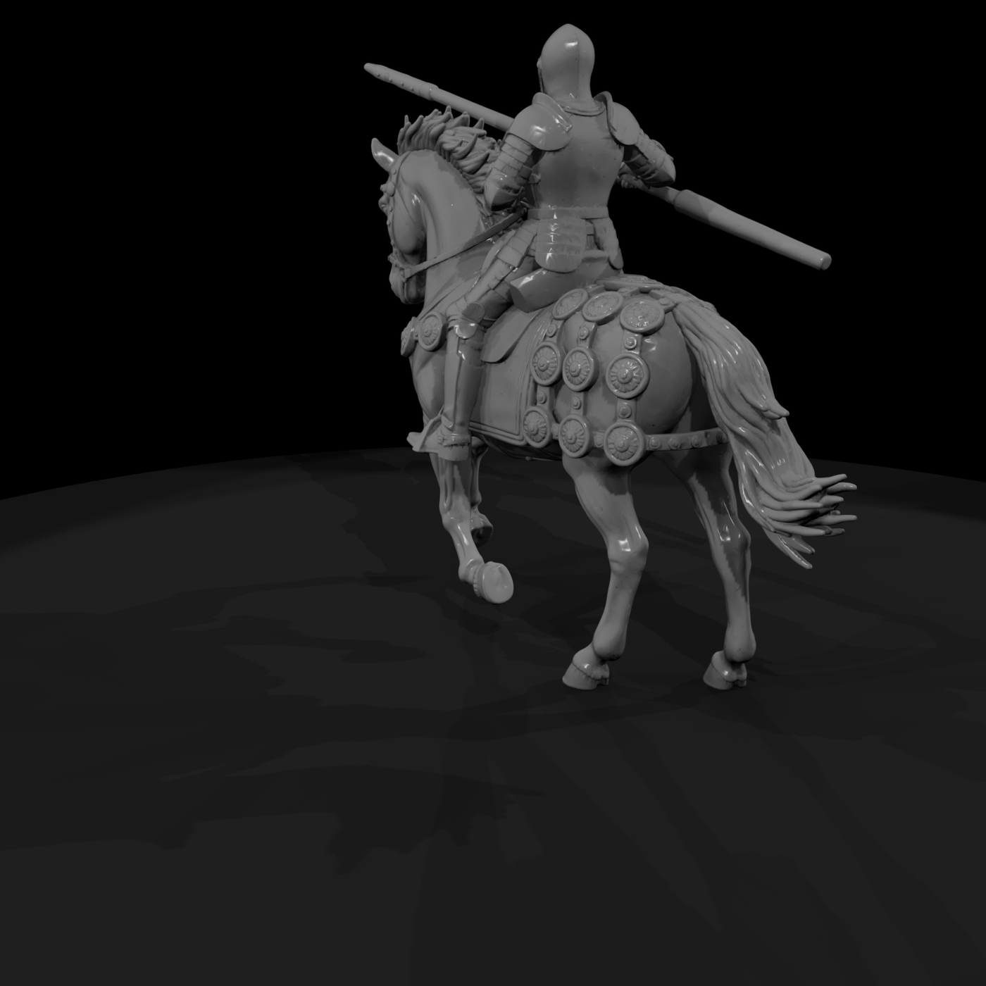 Jousting Knight & Barded Warhorse — Mounted Medieval
