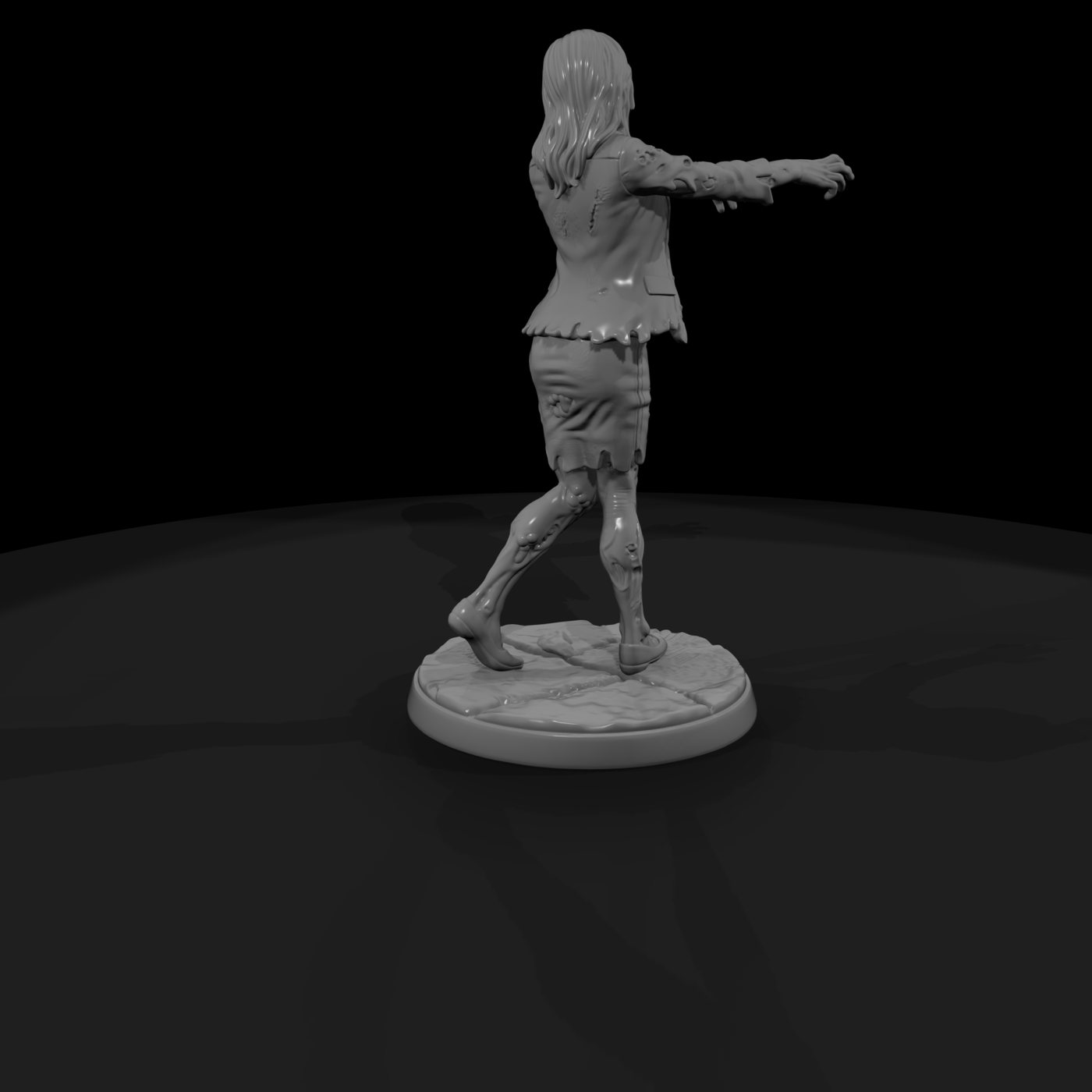 Zombie Businesswoman Reaching Out