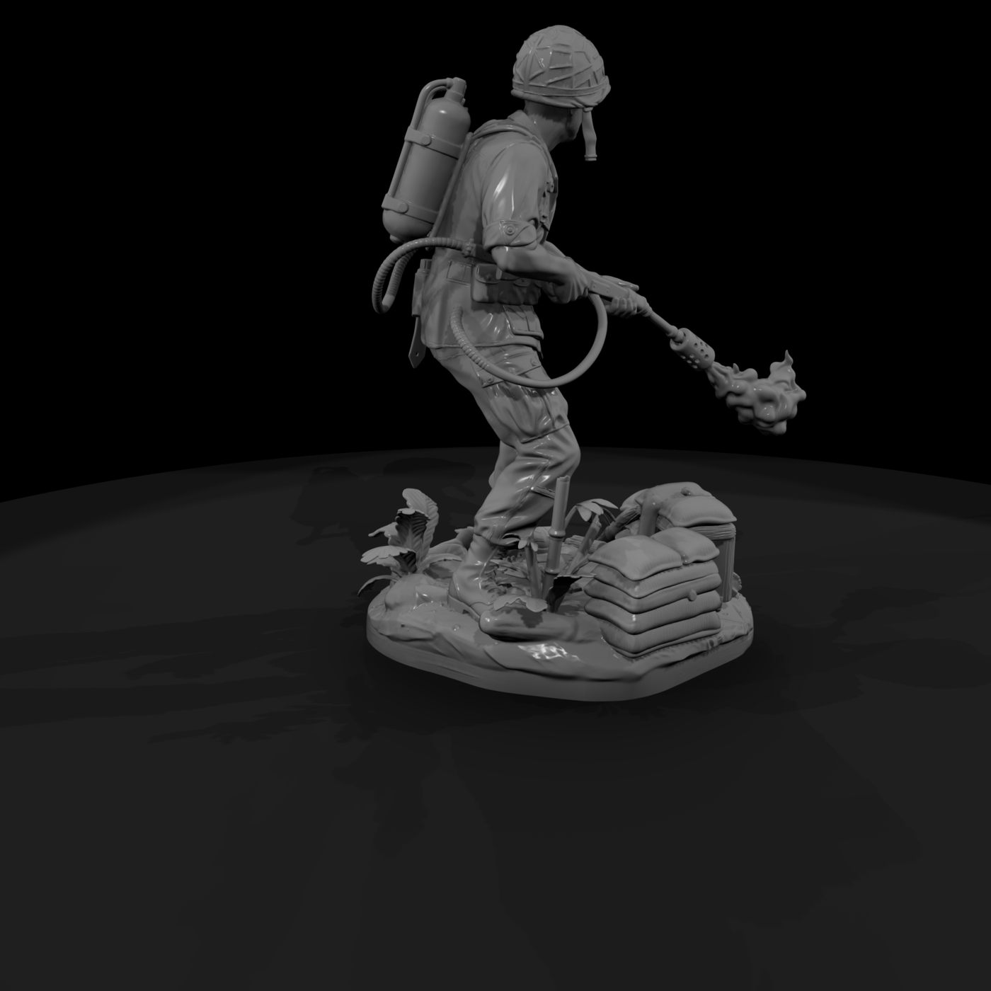 Vnh 020 United States Army Flamethrower Operator