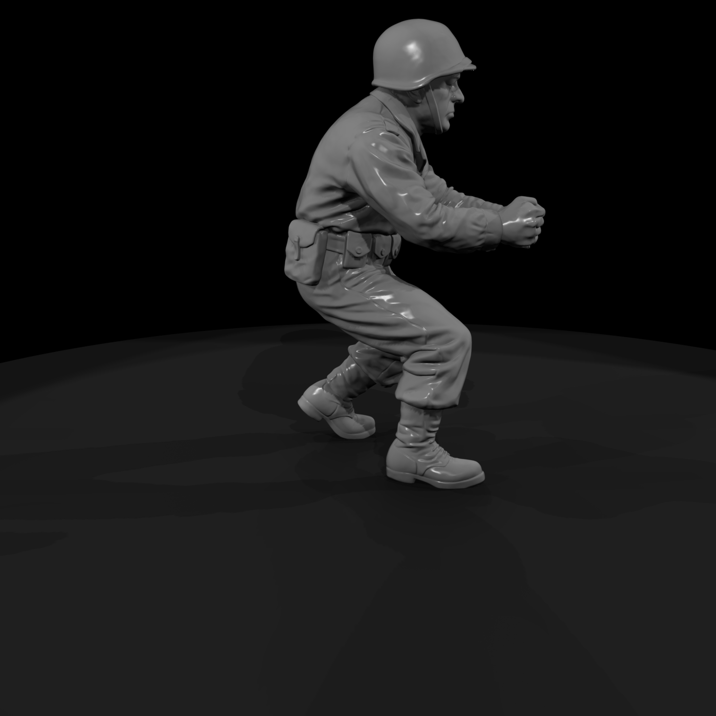 Ww2 Army 072 Wwii U S Army Artillery Crewman Figur