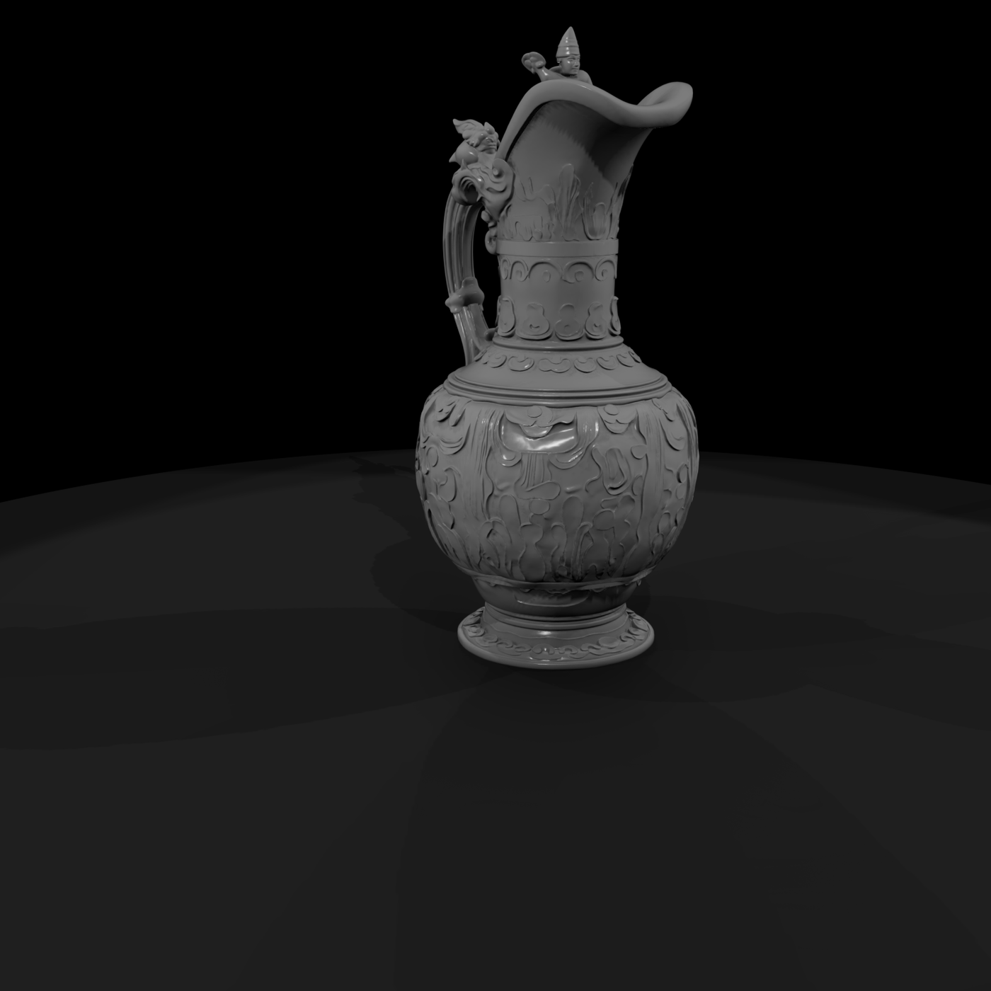 Ornate Baroque Ewer — Decorative Pitcher