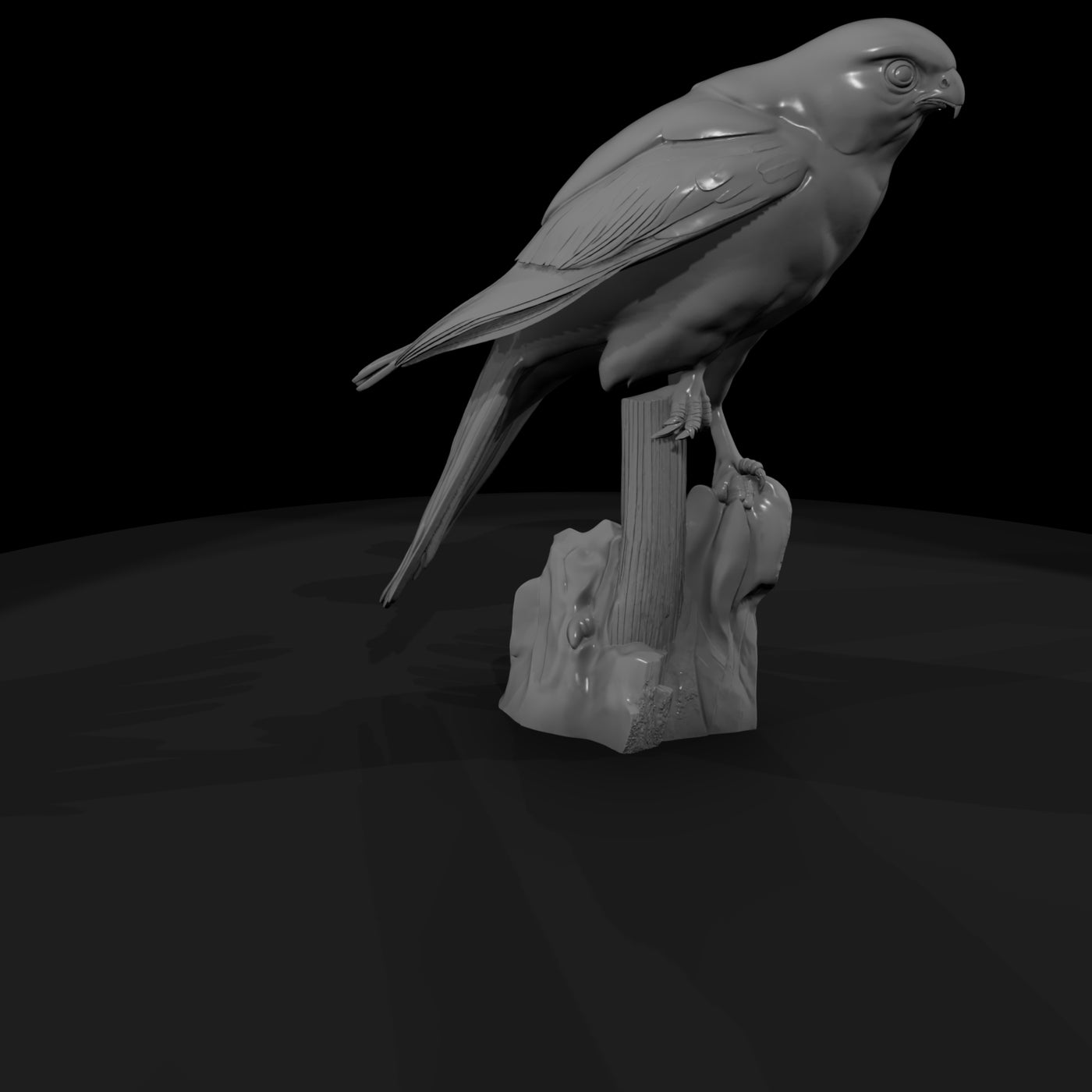 realistic-falcon-miniature-perched-107741