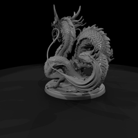 Serpentine Fantasy Dragon on Round Base — thumbnail 4