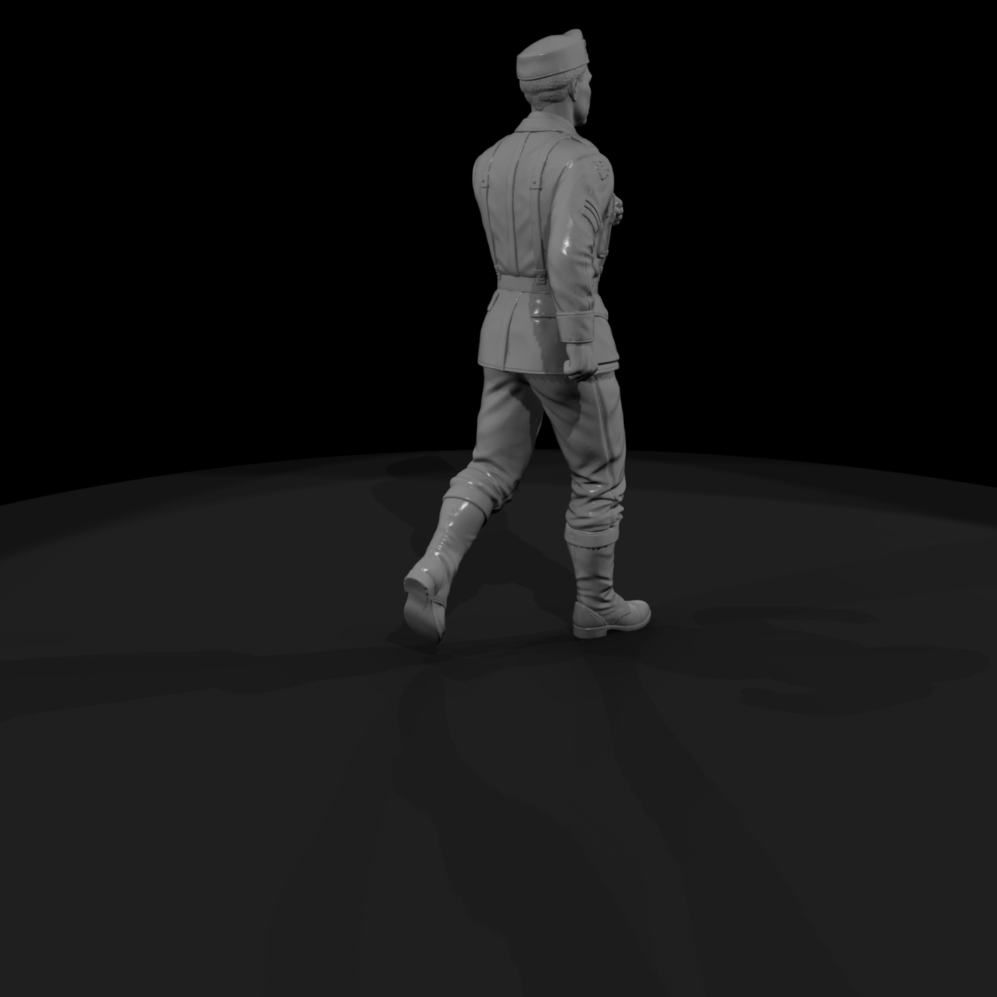 WWII GI on the March