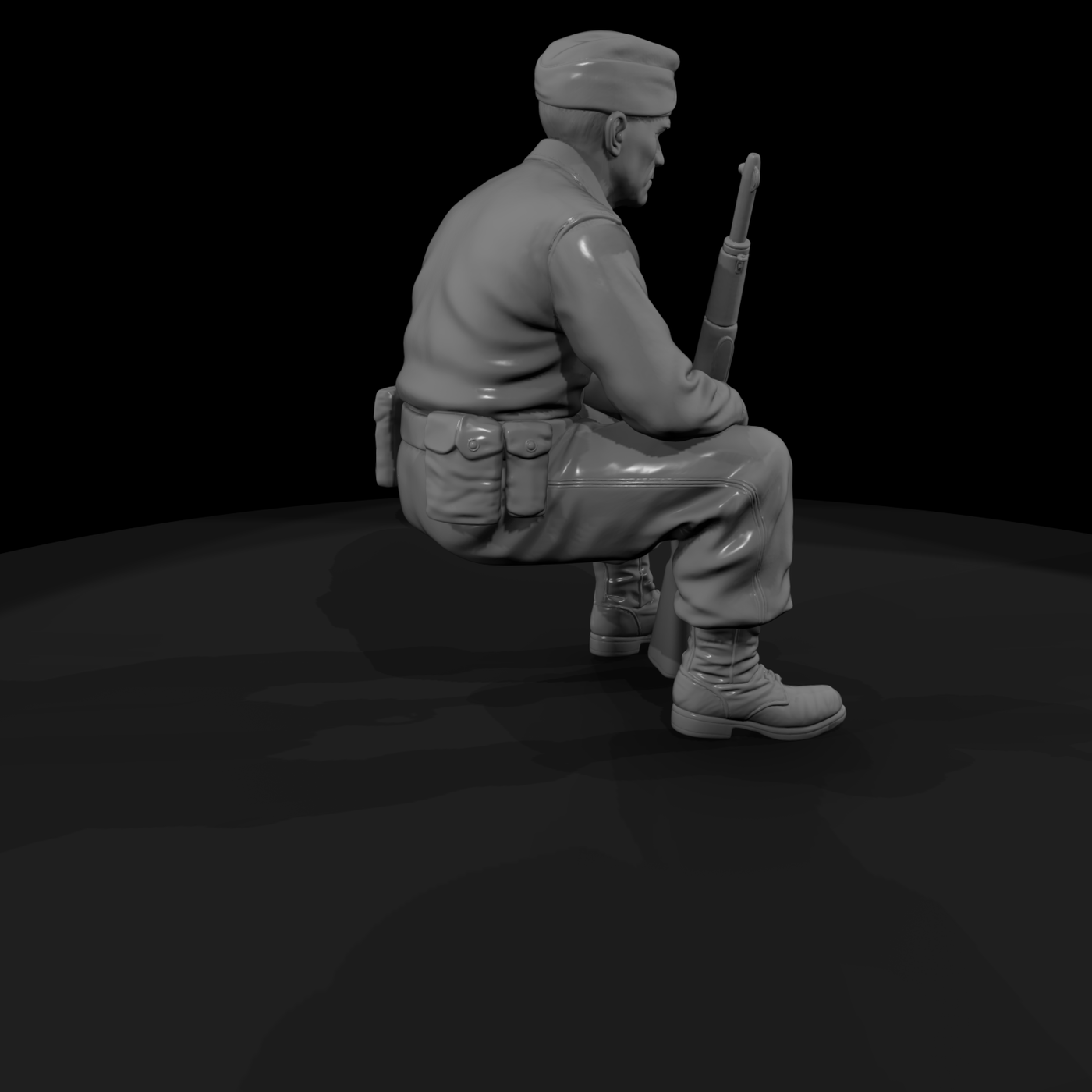 WWII U.S. Army Scout at Rest