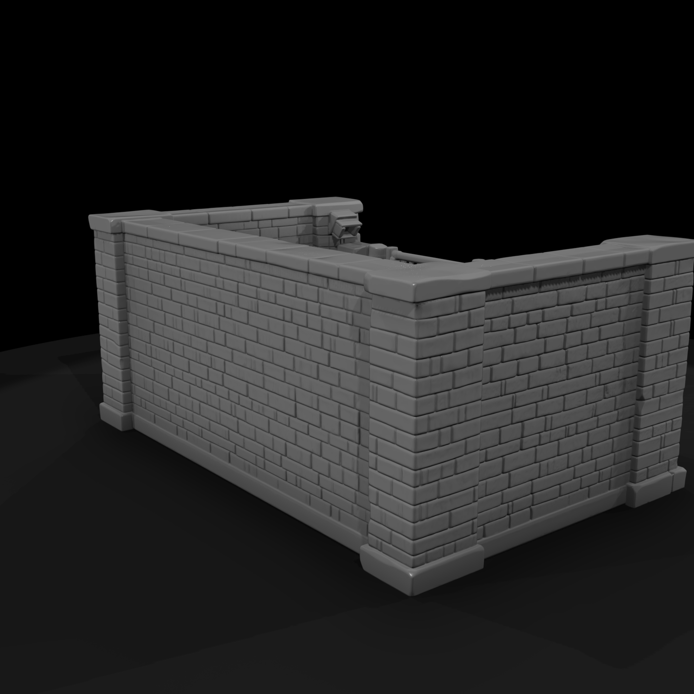 Brick Dumpster Enclosure with Gate