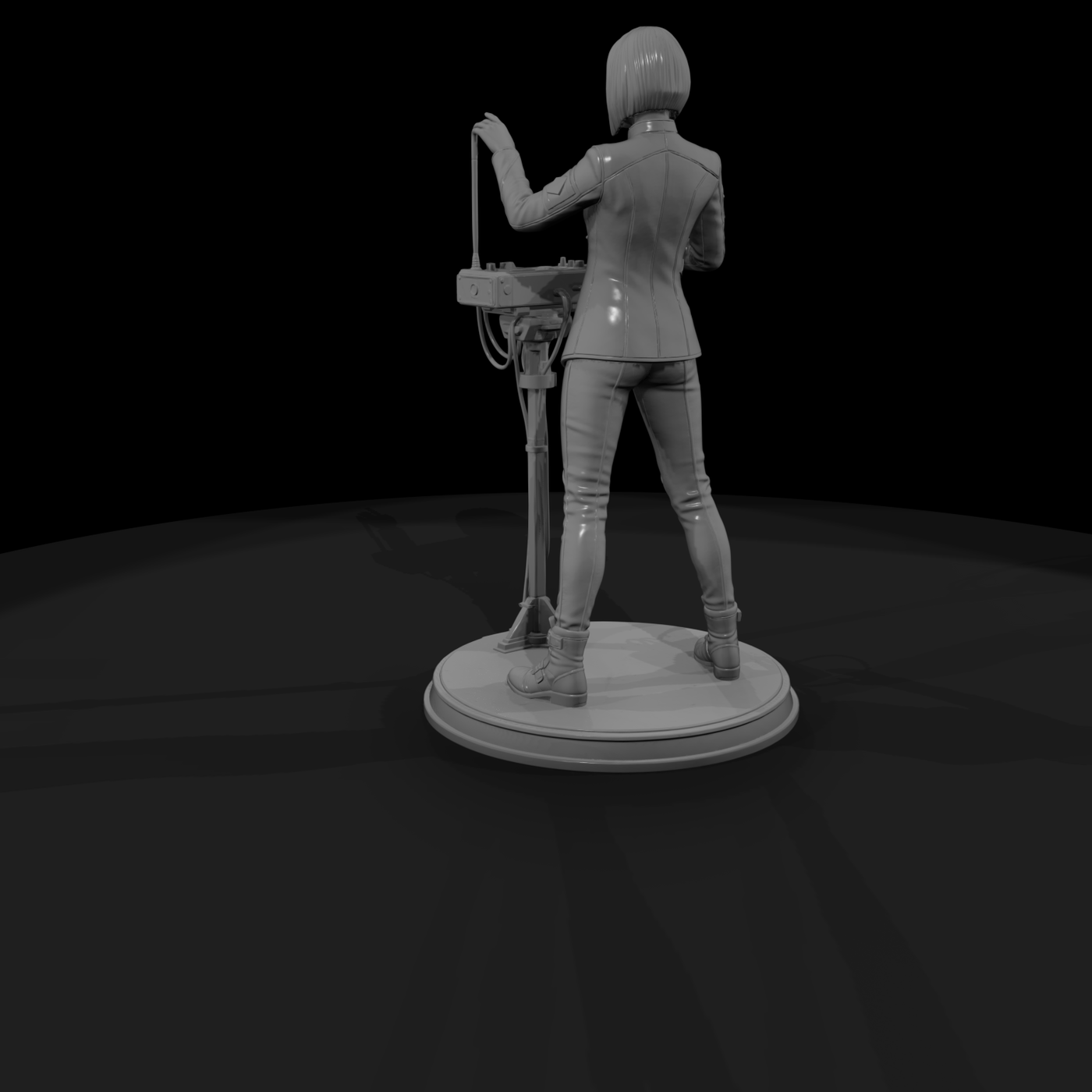 Theremin Player Performing