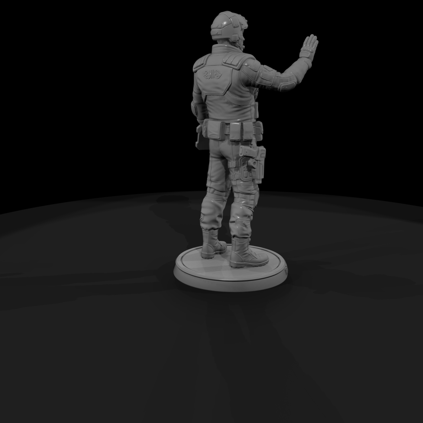 Poparc 0017 Spaceport Customs Officer