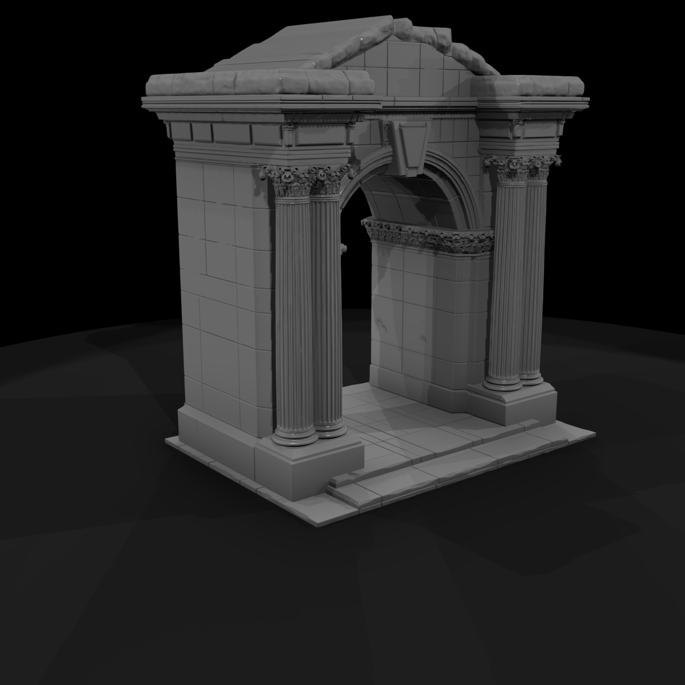 Classical Corinthian Stone Archway
