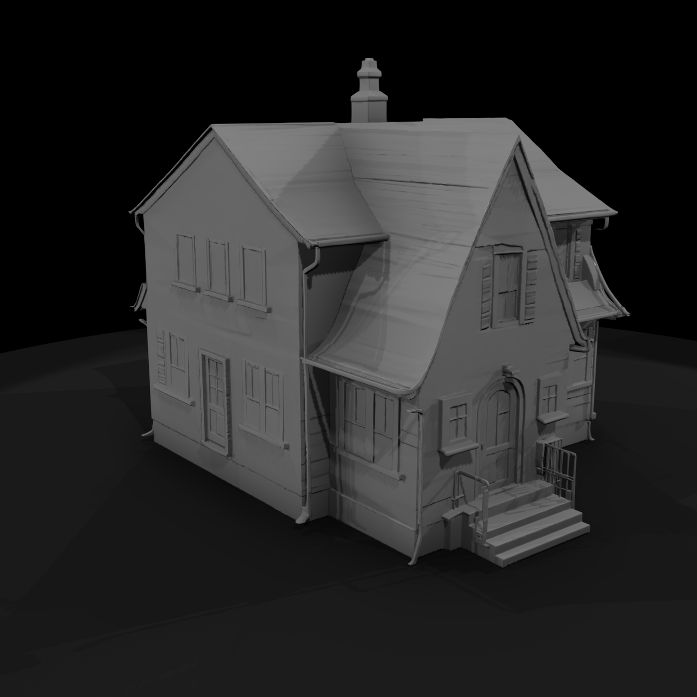1930s Blue Clapboard Cottage
