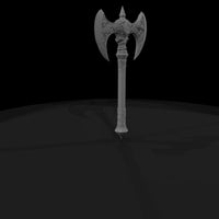 ornate-double-headed-battle-axe-miniature-3d-printable-588617 — thumbnail 4