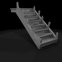 weathered-wooden-staircase-distressed-3d-printable-miniature-412963 — thumbnail 4