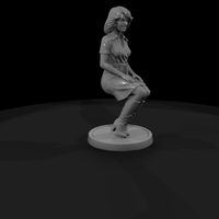 1970s Woman in Wrap Dress and Tall Boots — thumbnail 4