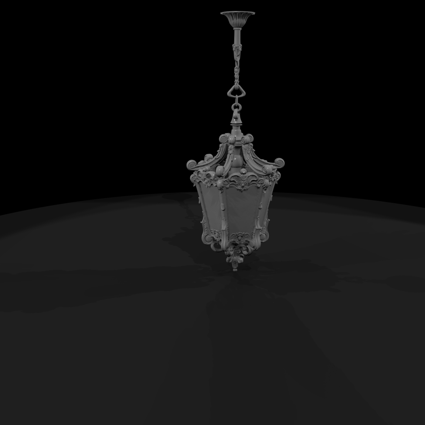 Ornate Baroque Pendant Chandelier