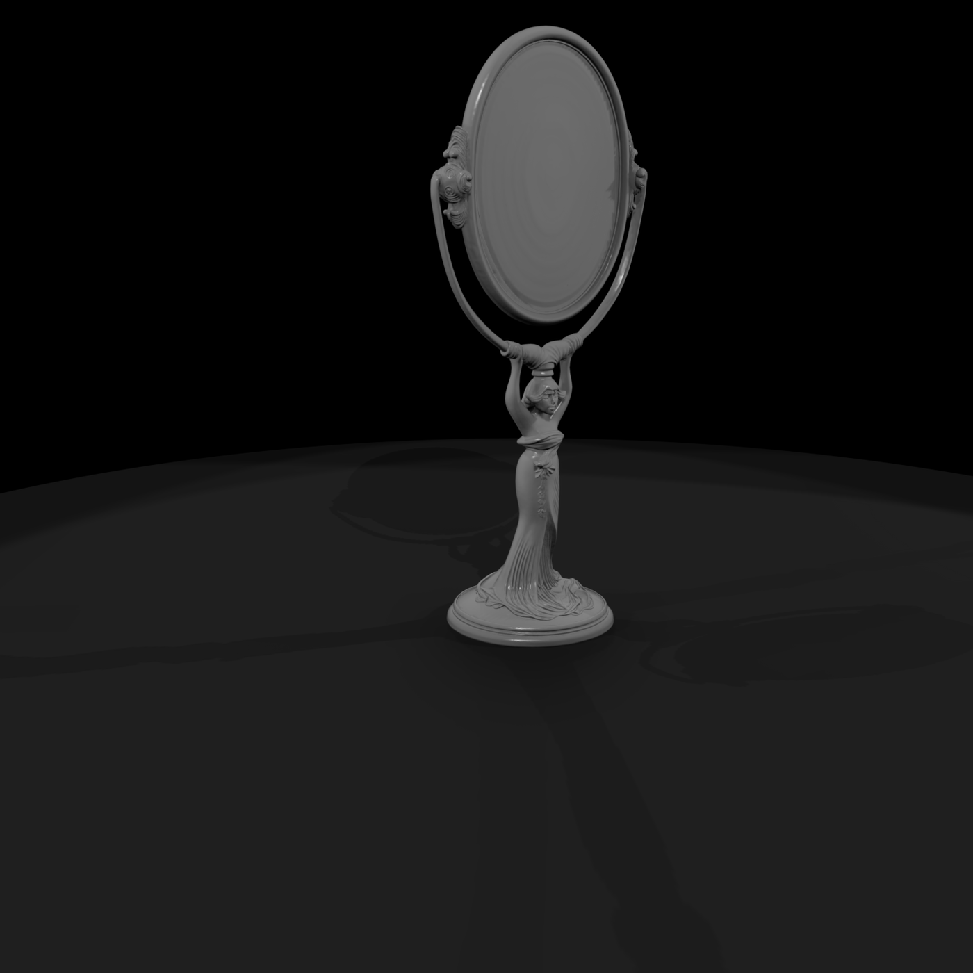 Art Nouveau Vanity Mirror