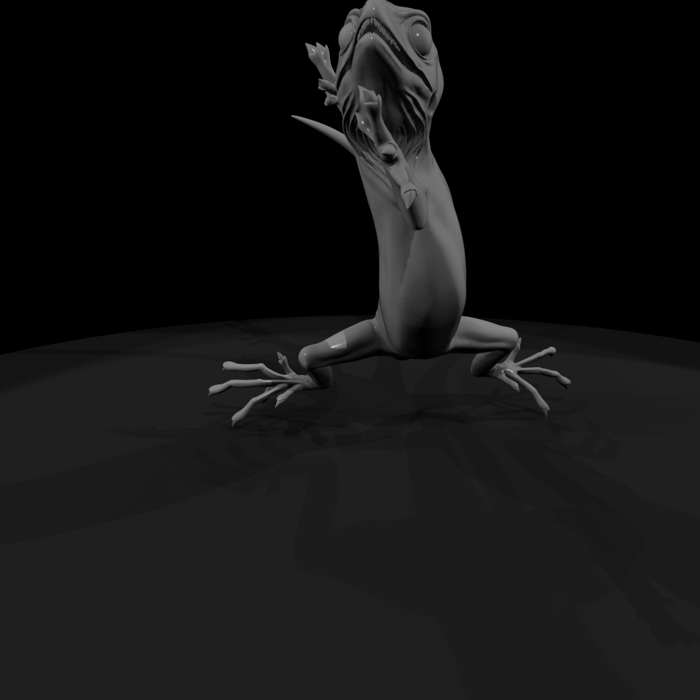 Climbing Gecko Detailed Reptile