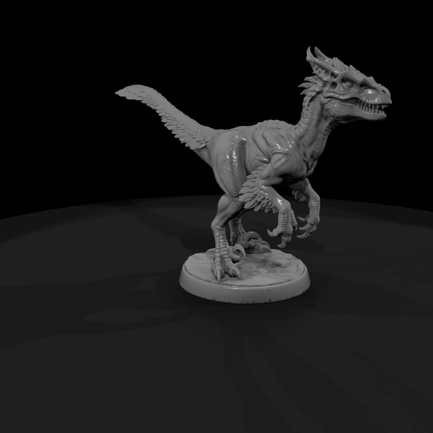 Feathered Raptor Dinosaur