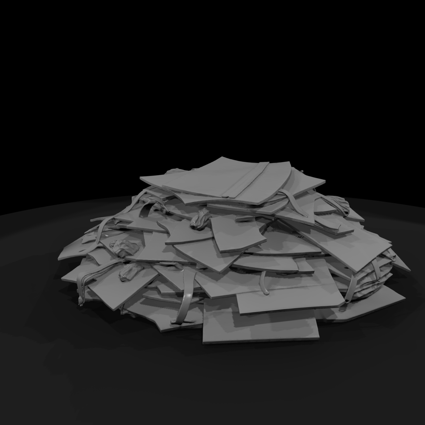 Scrap Cardboard Pile — Scatter